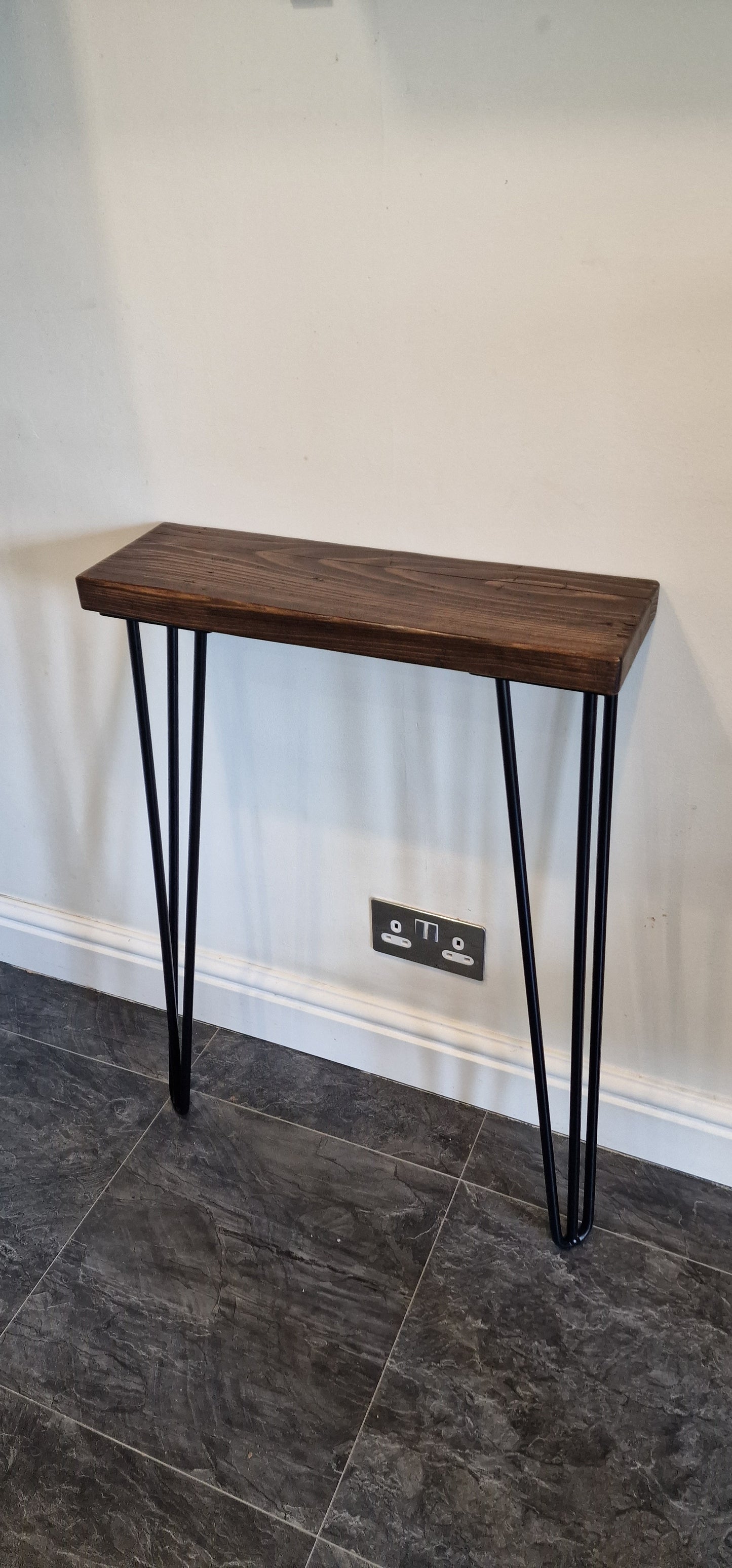 Reclaimed Scaffold Board Console Table - Entryway Table