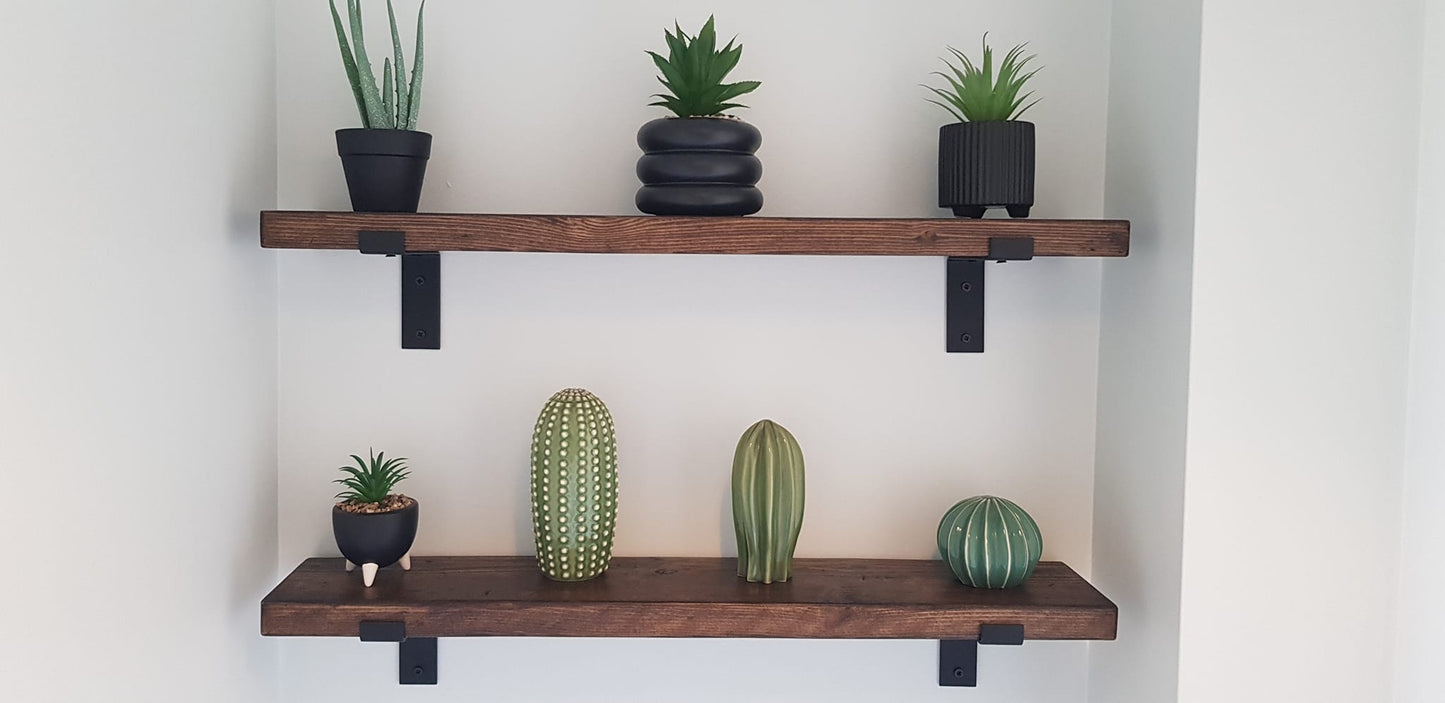 15cm Deep - Reclaimed Scaffold Board Shelves